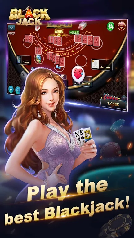 Blackjack 21-Free online poker game-jackpot casino ภาพหน้าจอ 1