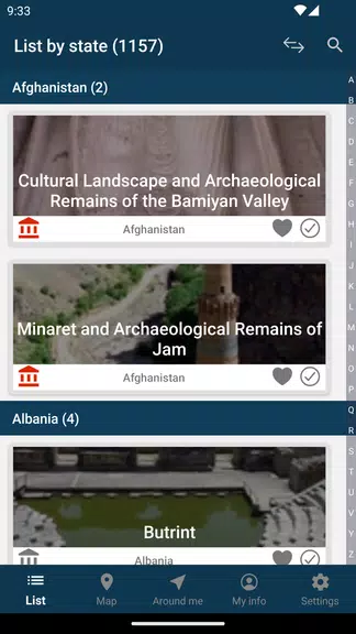 World Heritage - UNESCO List Screenshot 3