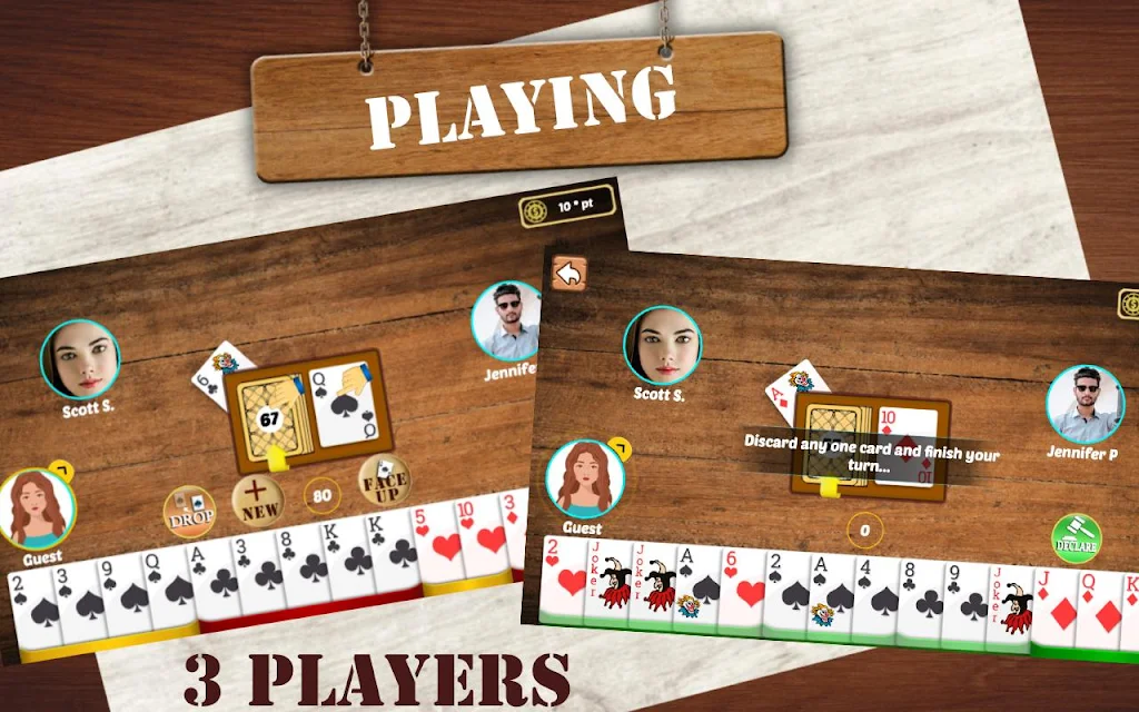 Indian Rummy: Play Original Circle Free Card Game Captura de pantalla 2