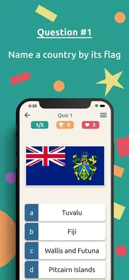 Flags Quiz:  World Geo Trivia Capture d'écran 2