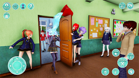 Anime Girl High School Life 3D スクリーンショット 3