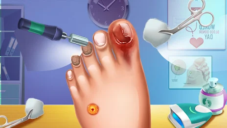 Foot Doctor ASMR Offline Games Zrzut ekranu 4