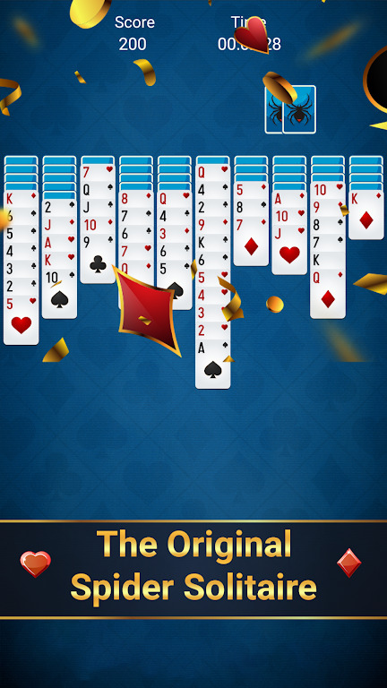 Free spider solitaire - classic solitaire ภาพหน้าจอ 2