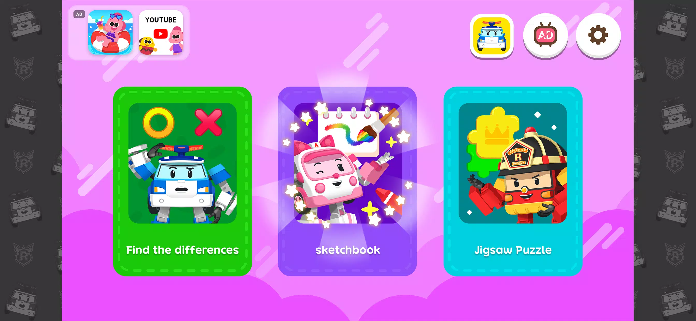 Poli Coloring & Games - Kids Screenshot 1