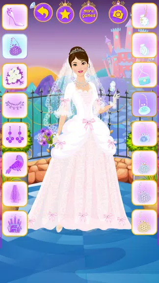 Princess Wedding Dress Up Game Tangkapan skrin 4