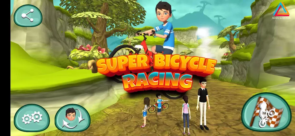 Super Bicycle Racing Captura de tela 1