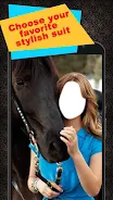 Horse With Girl Photo Suit 스크린샷 2