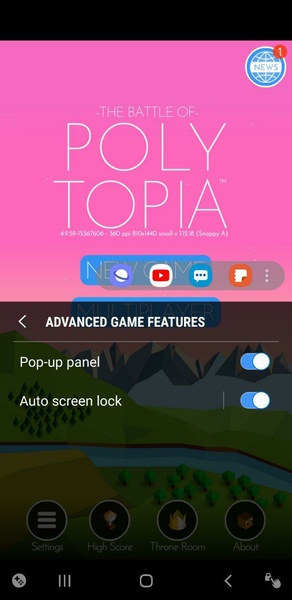 Samsung Game Tools Screenshot 1