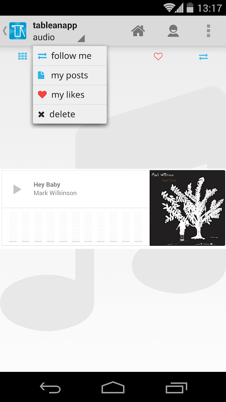 Tablean: Tumblr Client Lite应用截图第1张