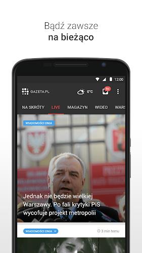 Gazeta.pl LIVE Wiadomości स्क्रीनशॉट 1