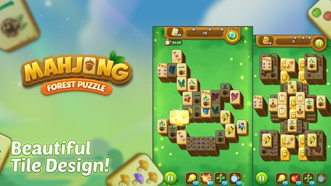 Schermata Mahjong Forest Puzzle Mod 2