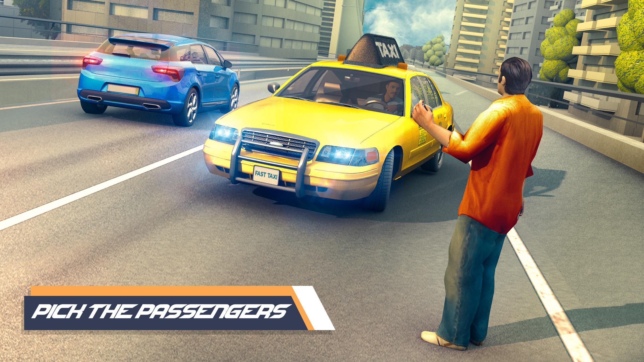 US City Taxi Games - Car Games Скриншот 1