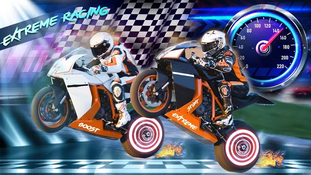 MotorBike Racing Simulator 3d Tangkapan skrin 1