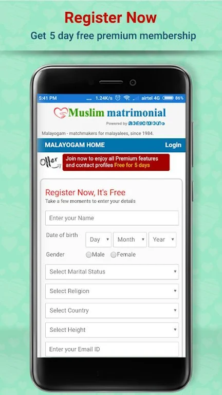 Muslim matrimonial - Malayogam Ekran Görüntüsü 2