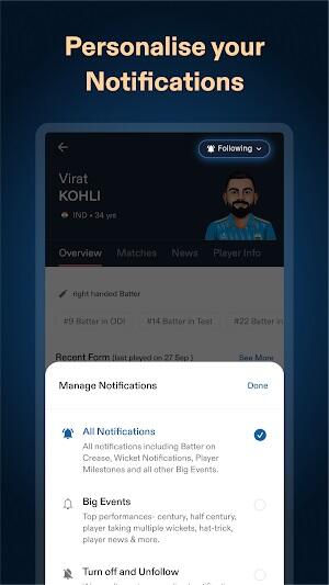 <p>Personalizar notificações: personalize as notificações do aplicativo de acordo com suas preferências. Dessa forma, você recebe alertas sobre seus times e partidas favoritos, ajudando você a se manter informado sem se sobrecarregar.<br>Envolva-se com o Fantasy Cricket: aproveite a análise de fantasia do aplicativo para melhorar suas habilidades de Fantasy Cricket. Os insights e dados fornecidos por CREX podem ser inestimáveis ​​para a tomada de decisões informadas em ligas de fantasia.<br>Siga seus times e jogadores favoritos: Use CREX para acompanhar de perto seus times e jogadores favoritos. Isso inclui acompanhar seus desempenhos, jogos futuros e estatísticas históricas.<br>Explore scorecards detalhados: mergulhe nos scorecards detalhados do aplicativo para uma compreensão mais profunda de cada jogo. Analise o desempenho dos jogadores, as estatísticas da parceria e as progressões das partidas.<br>Utilize a análise pré-jogo: confira a análise e as informações pré-jogo do aplicativo para uma visão abrangente dos próximos jogos. Este recurso é particularmente útil para entender a dinâmica e as condições da equipe antes do início da partida.<br>Atualize regularmente o aplicativo: certifique-se de ter a versão mais recente do CREX para 2024. Atualizações regulares trazem novos recursos e melhorias, melhorando sua experiência de usuário. .</p>
<p><img src=