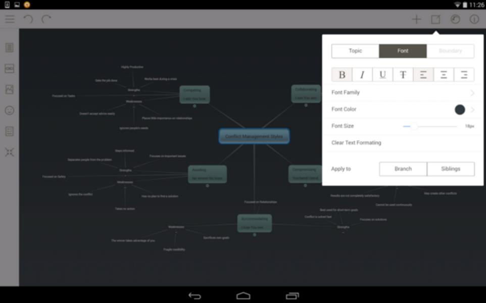 Mindomo ภาพหน้าจอ 1