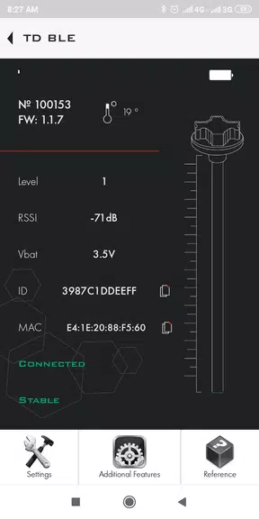 Escort sensors config app Screenshot 4