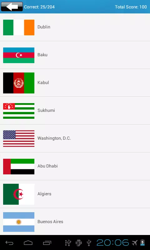 Capital City Quiz Скриншот 4