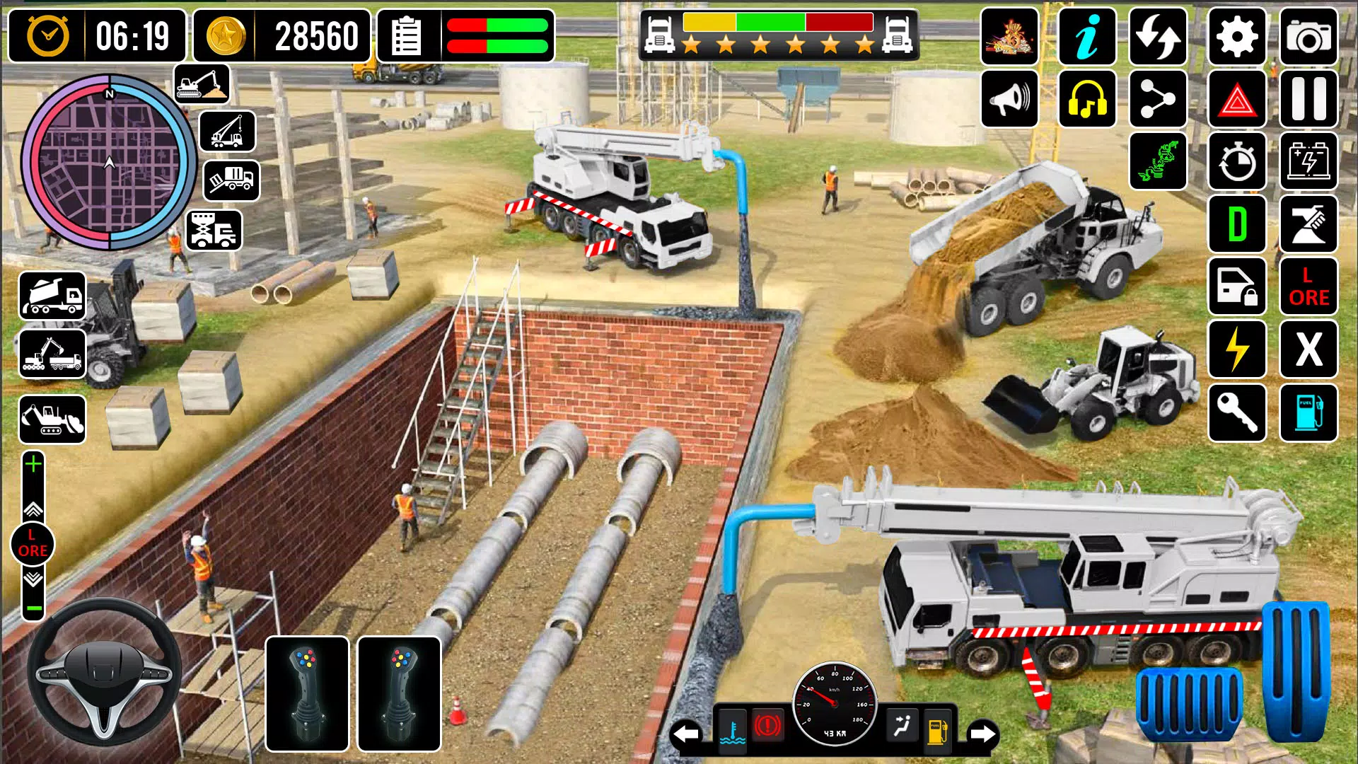 Snow Excavator Simulator Game Tangkapan skrin 2