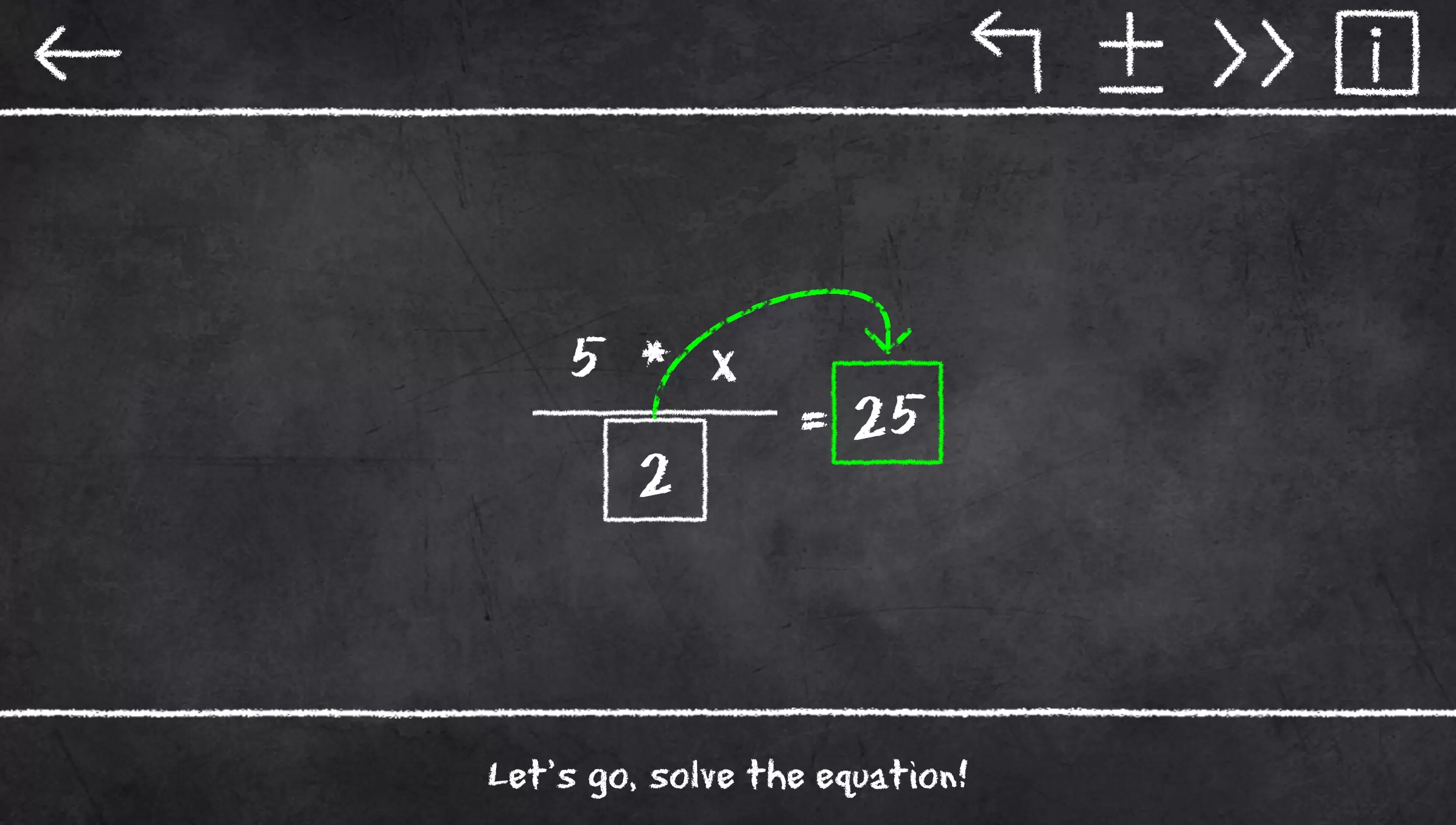 x=1: Learn to solve equations Capture d'écran 4