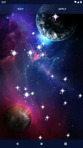 Galaxy Universe Live Wallpaper Zrzut ekranu 4