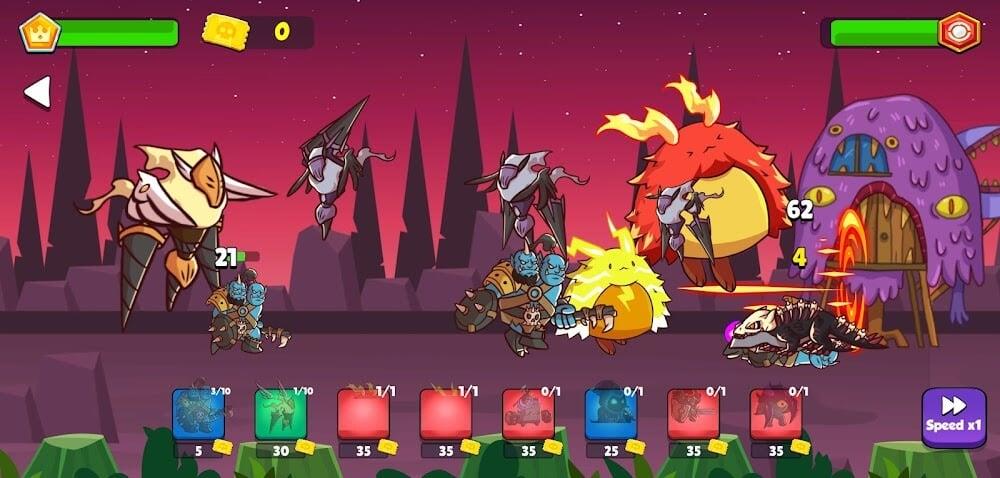 Heroes vs Monsters: Tower War Ảnh chụp màn hình 2