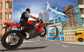 Superhero Stunt Bike Simulator Captura de tela 2