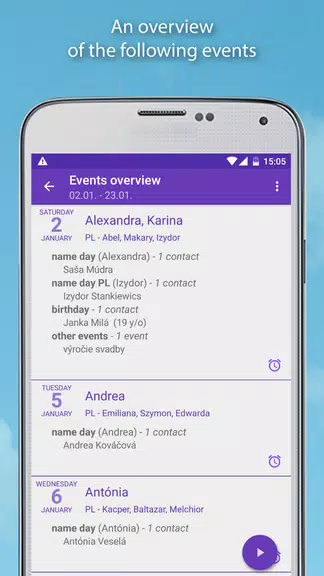 Name days Screenshot 3