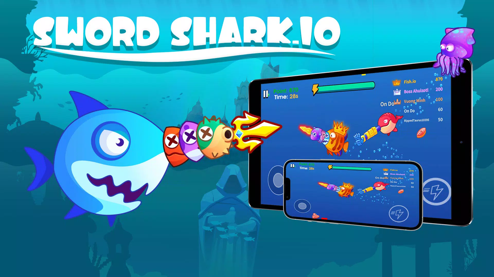 Sword Shark.io Скриншот 1