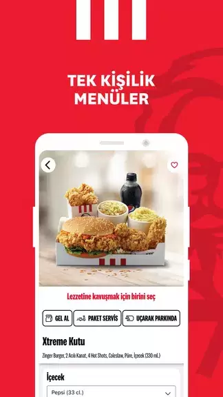 KFC Türkiye – Yemek Siparişi Ekran Görüntüsü 3