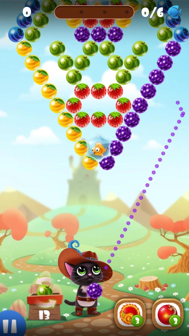 Fruity Cat - bubble shooter! Screenshot 1