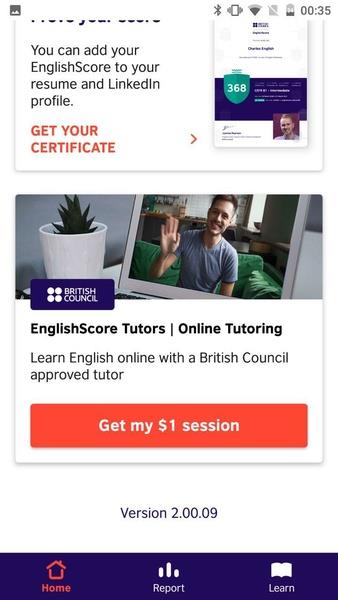 EnglishScore Ảnh chụp màn hình 1