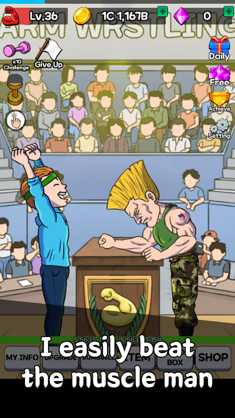 Arm Wrestling Clicker APK Screenshot 4