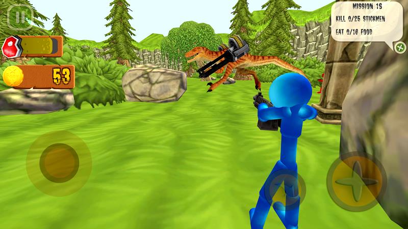 Stickman Dinosaur Hunter ဖန်သားပြင်ဓာတ်ပုံ 4