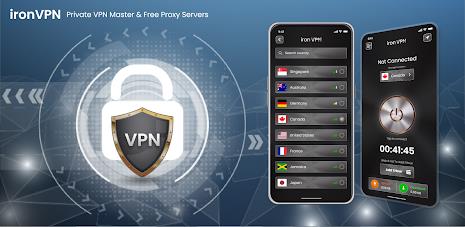 Iron VPN - Private VPN Master ဖန်သားပြင်ဓာတ်ပုံ 1