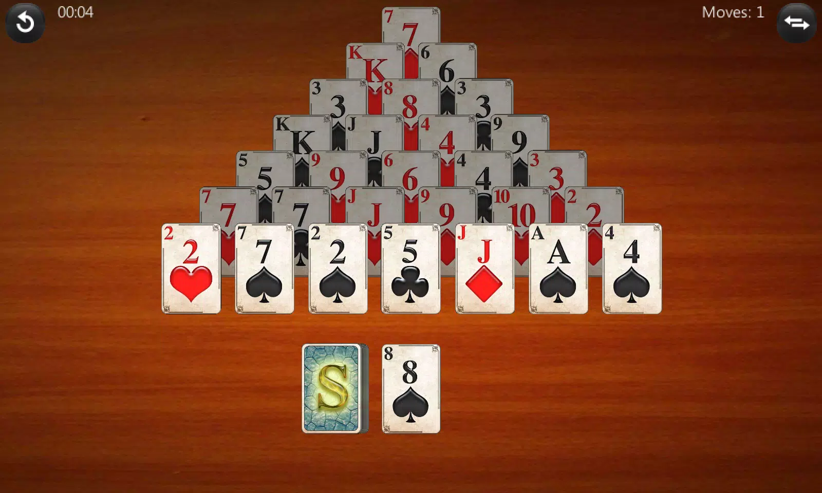 Schermata Pyramid Solitaire 1