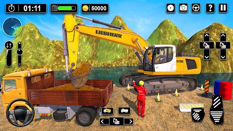 Heavy Sand Excavator 3D Sim Screenshot 1