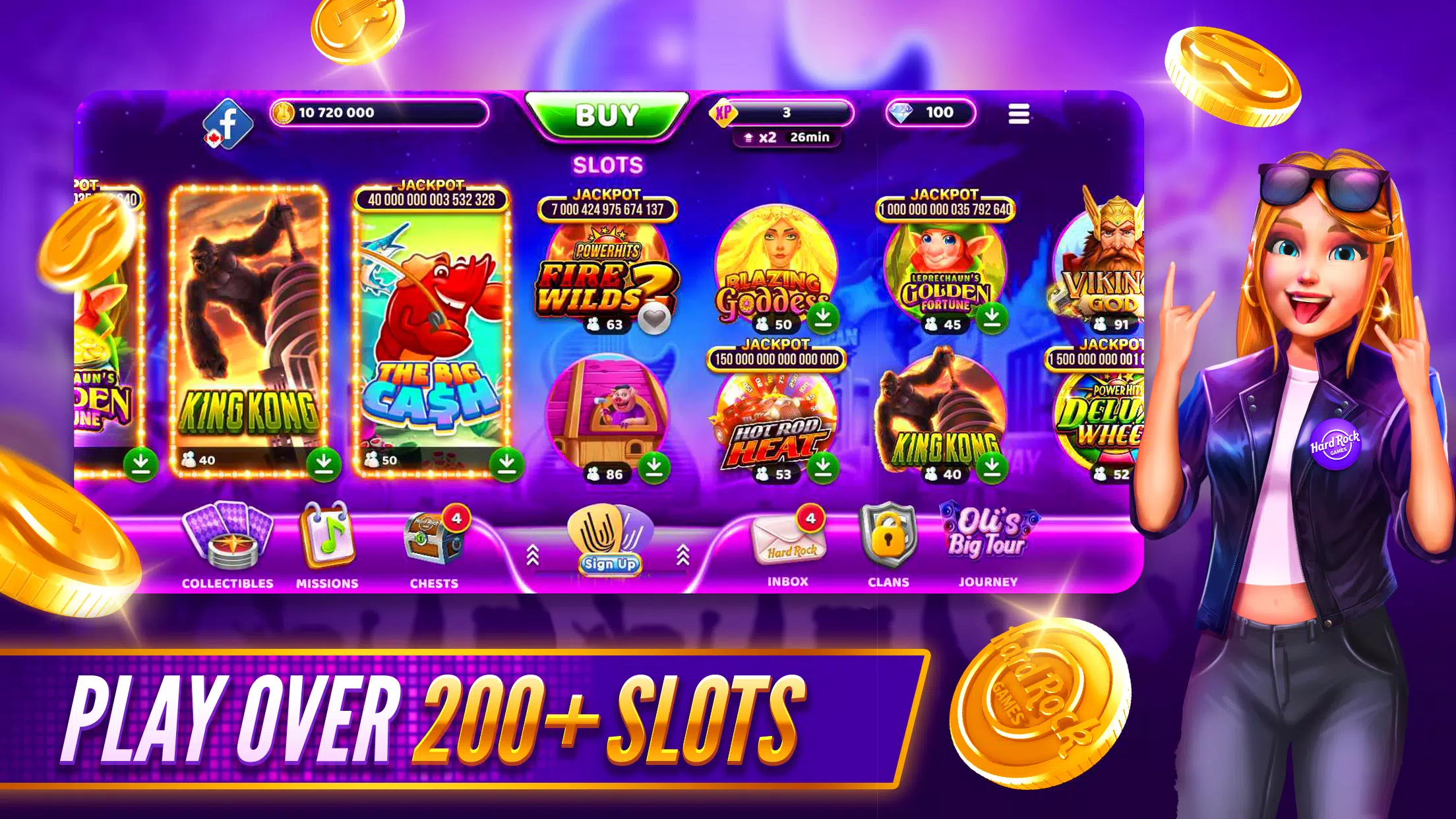 Hard Rock Jackpot Planet Screenshot 1