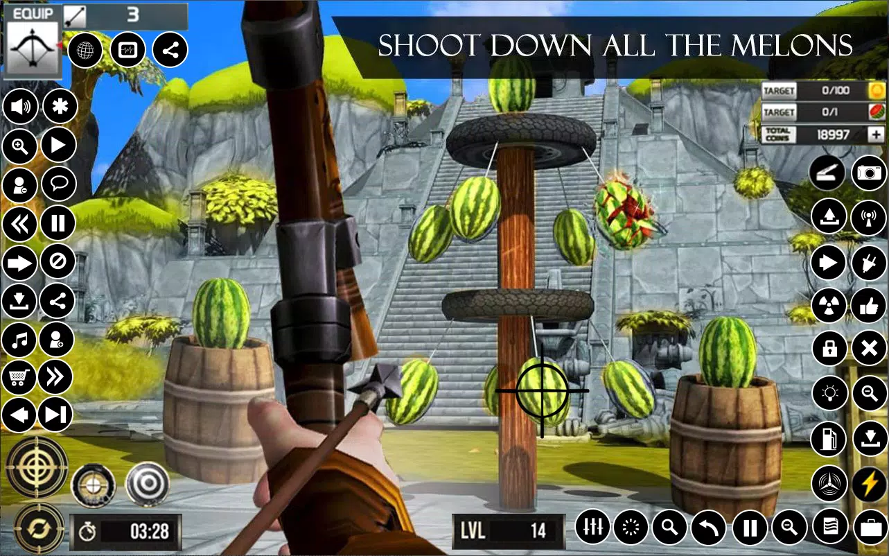 Watermelon Archery Games 3D Screenshot 1