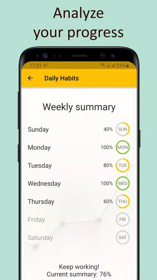 Daily activities tracker Ảnh chụp màn hình 3