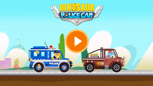 Juegos de Coche Policía Dino Captura de pantalla 3