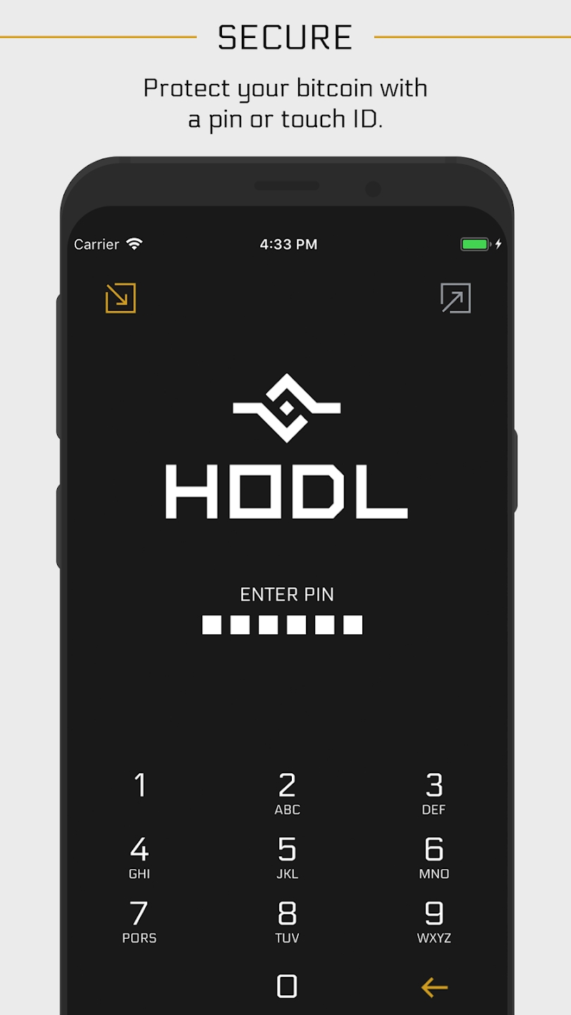 Schermata HODL Wallet 1