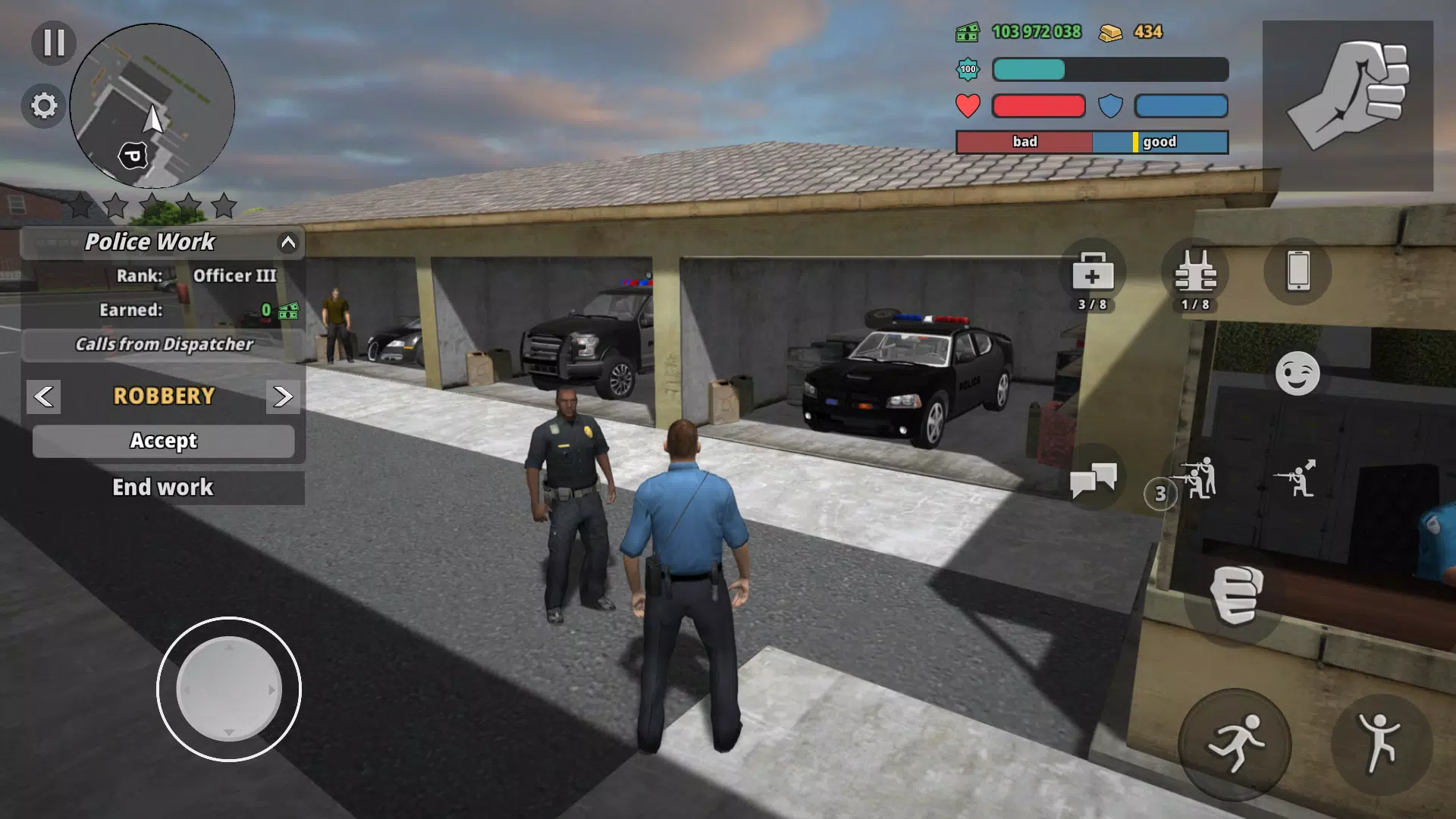 Police Cop Simulator. Gang War Screenshot 3