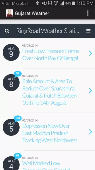 Gujarat Weather Schermafbeelding 1