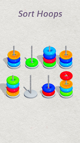 Color Hoop Sort - Color Sort Tangkapan skrin 1