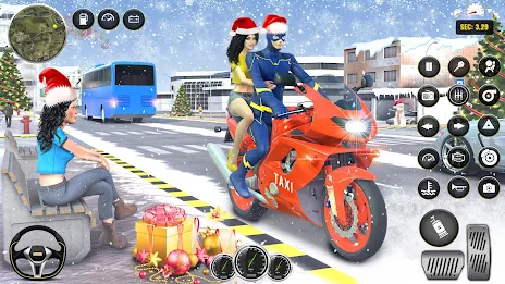 Superhero Bike Taxi Bike Games Captura de tela 4