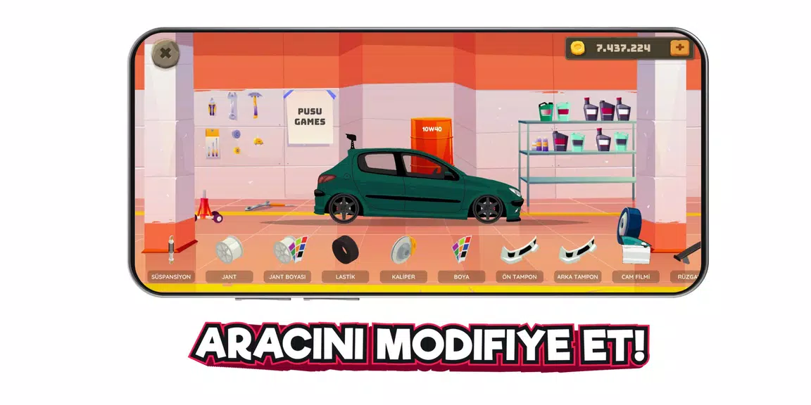 Schermata 2d Car Series Tuning Game 3