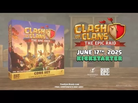クラッシュ・オブ・クラン ボードゲーム キックスターター本日始動