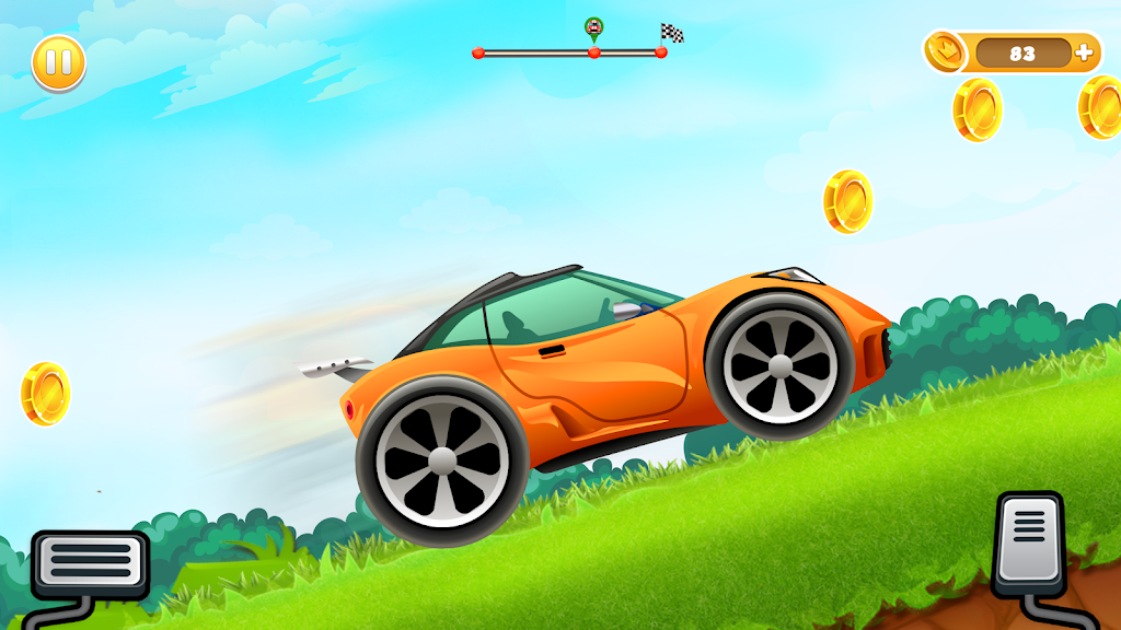 Uphill Races Car Game For Boys Скриншот 1