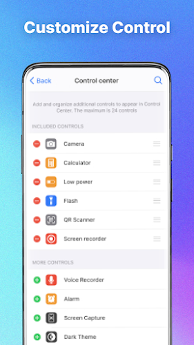 Control Center: IOS 17 Screenshot 2